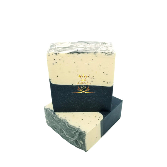 Jabón de amapola con pimienta con semillas de amapola